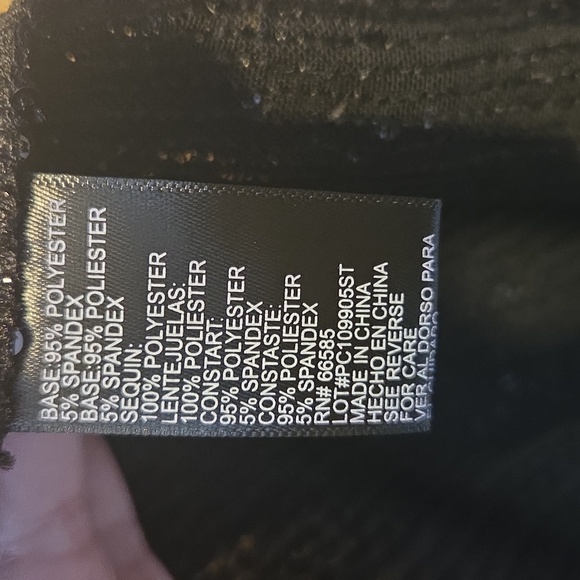 RONNI NICOLE Studio Black Sequin Cape( NEW No Tag) Sz L. - Picture 7 of 8